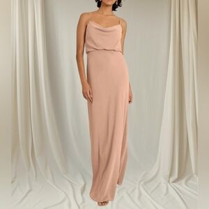 Jenny Yoo Blush Maxi Dress